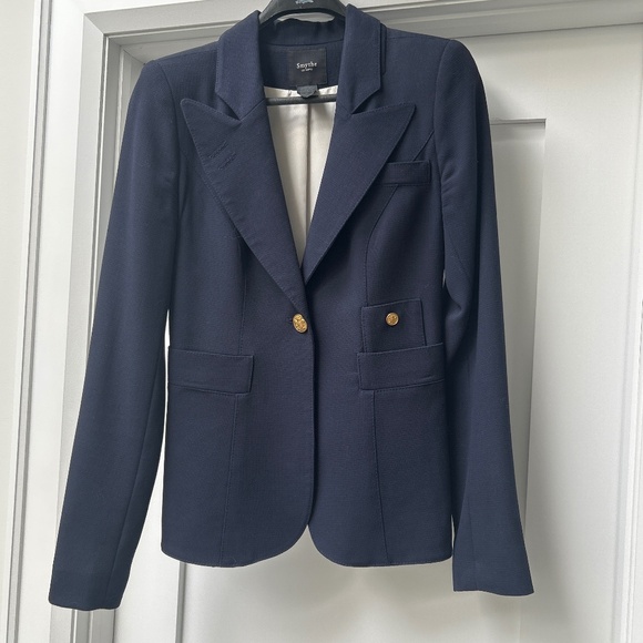 Smythe Jackets & Blazers - Smythe Midnight Blue Blazer with Brass Accents